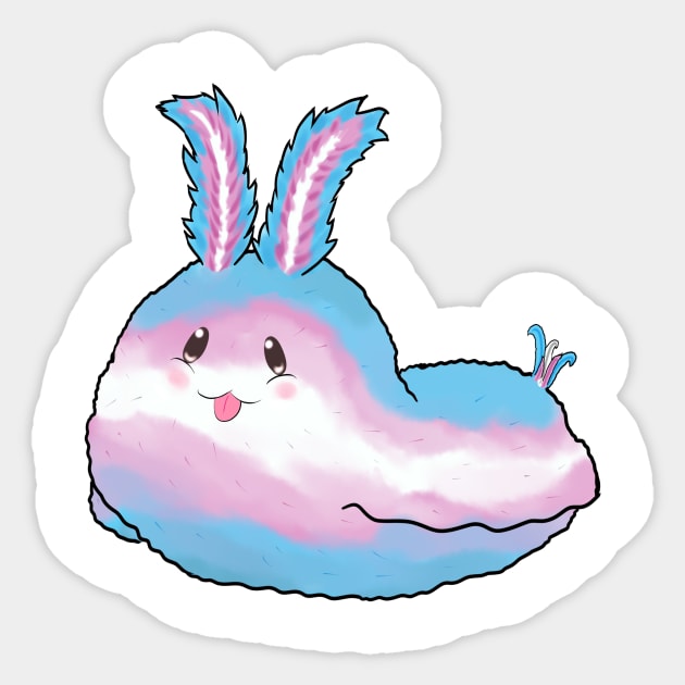 Sea Bunny trans pride Sticker by vanillaBunny